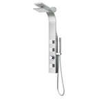ANZZI Silent 40" Full Body Shower Panel with Heavy Rain Shower And Spray Wand In Brushed Steel - SP-AZ8106
