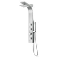 ANZZI Silent 40" Full Body Shower Panel with Heavy Rain Shower And Spray Wand In Brushed Steel - SP-AZ8106