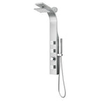 ANZZI Silent 40" Full Body Shower Panel with Heavy Rain Shower And Spray Wand In Brushed Steel - SP-AZ8106