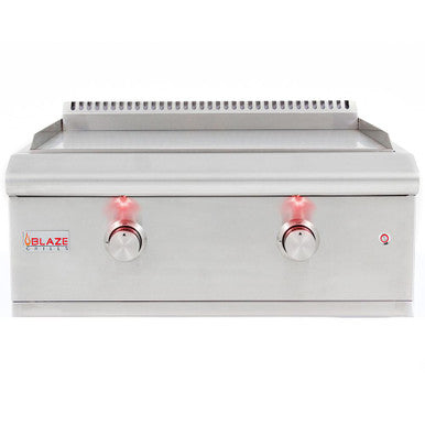 Blaze LTE 30-Inch Built-In Natural Gas Griddle With Lights - BLZ-GRIDDLE-LTE-NG