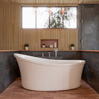 EAGO AM1800  6 ft White Free Standing Air Bubble Bathtub