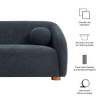 Holland 85" Chenille Fabric Sofa by Modway - EEI-7217-NAV  1