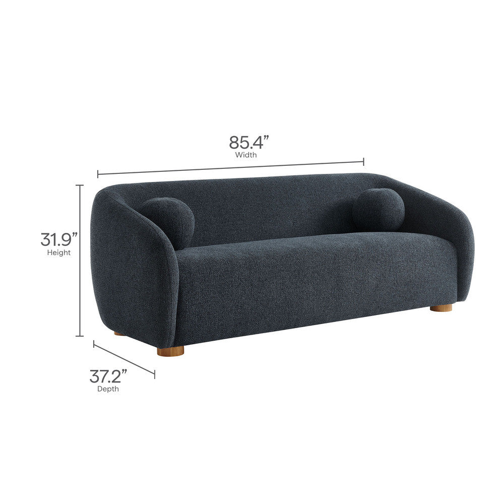 Holland 85" Chenille Fabric Sofa by Modway - EEI-7217-NAV  2