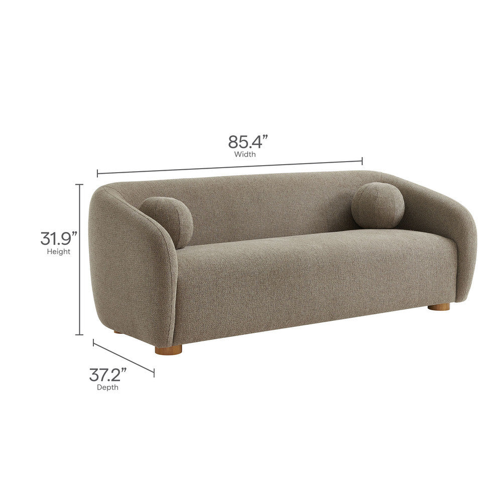 Holland 85" Chenille Fabric Sofa by Modway - EEI-7217-TAU  2