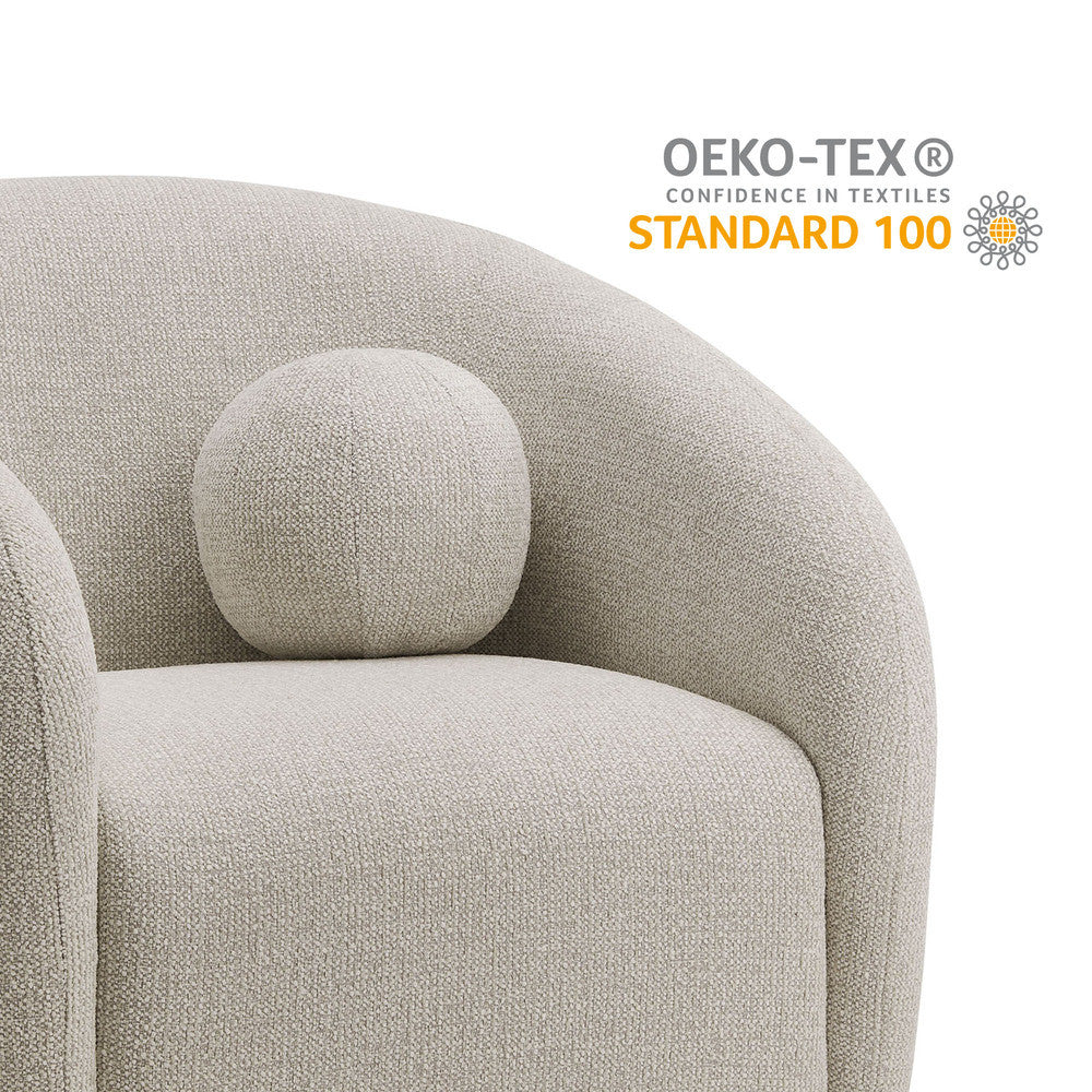 Holland Swivel Chenille Fabric Armchair by Modway - EEI-7218-DOV  3