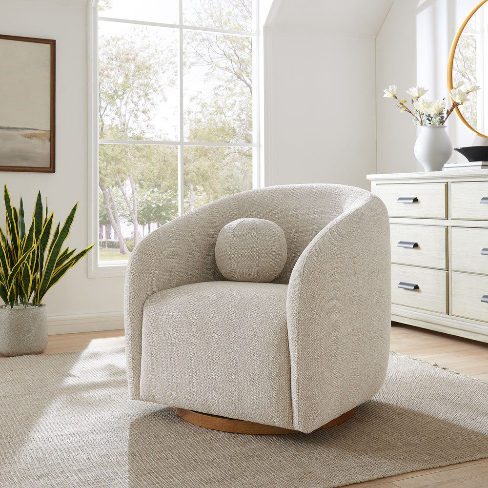 Holland Swivel Chenille Fabric Armchair by Modway - EEI-7218-DOV  8