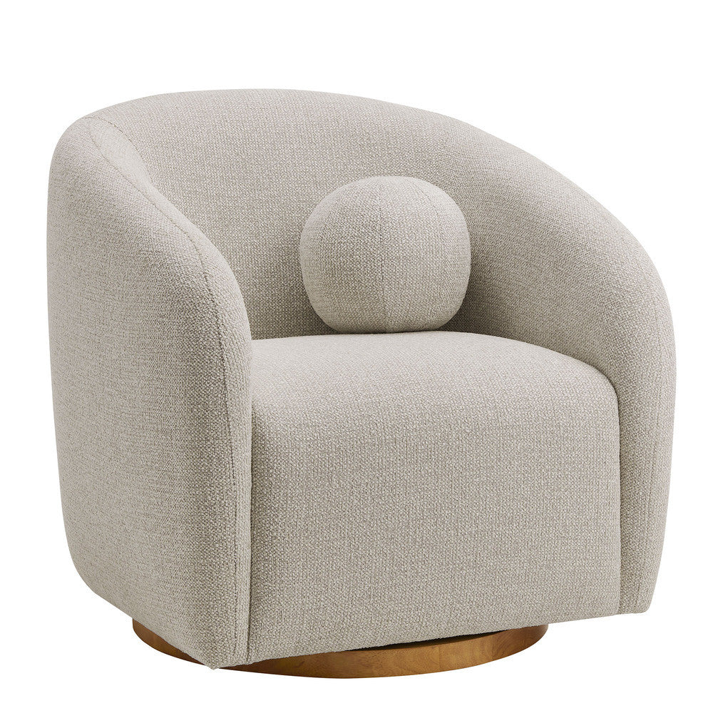 Holland Swivel Chenille Fabric Armchair by Modway - EEI-7218-DOV