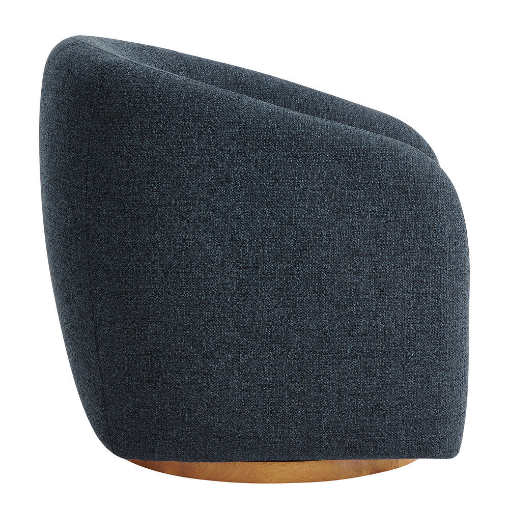 Holland Swivel Chenille Fabric Armchair by Modway - EEI-7218-NAV  4