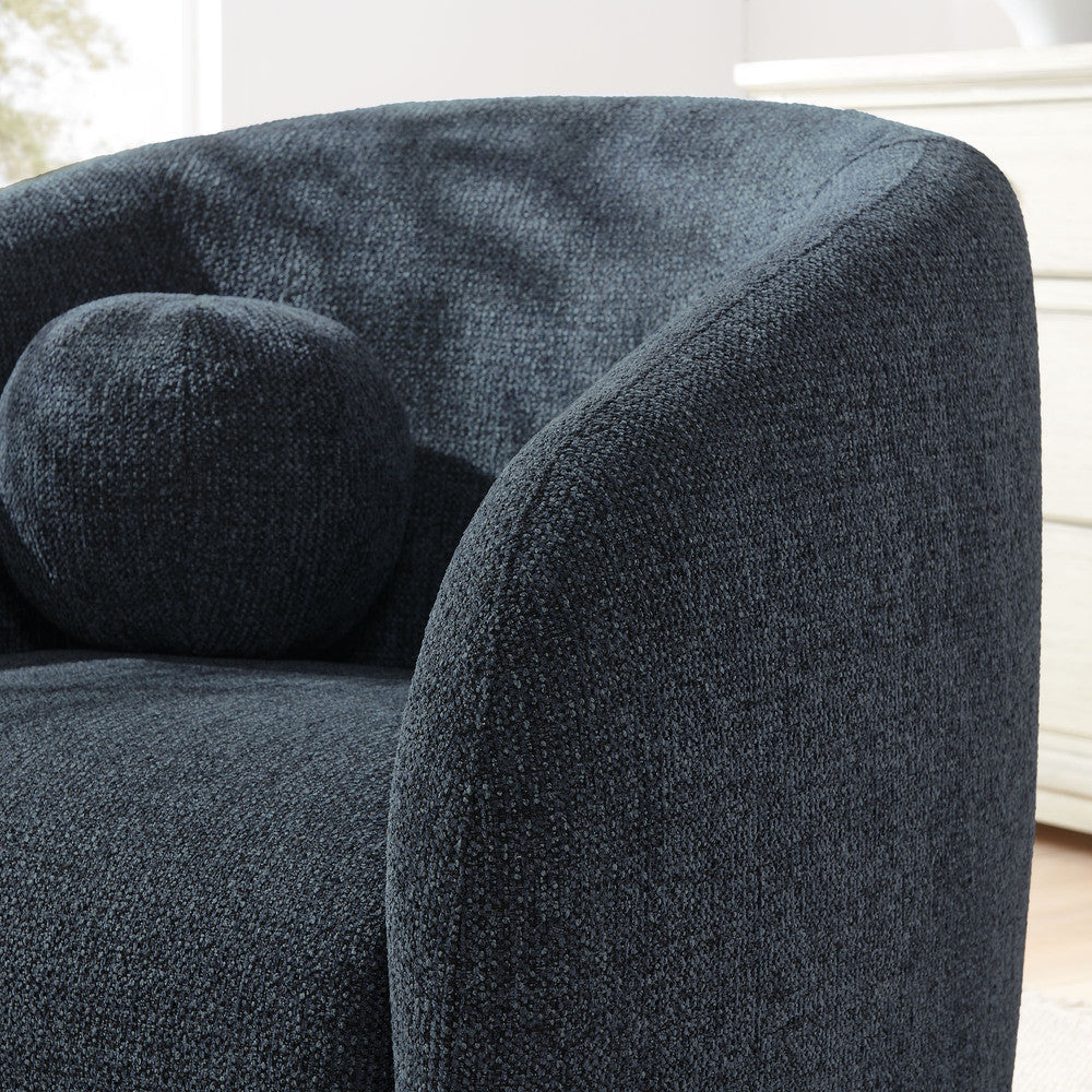 Holland Swivel Chenille Fabric Armchair by Modway - EEI-7218-NAV  9