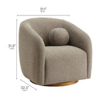 Holland Swivel Chenille Fabric Armchair by Modway - EEI-7218-TAU  2
