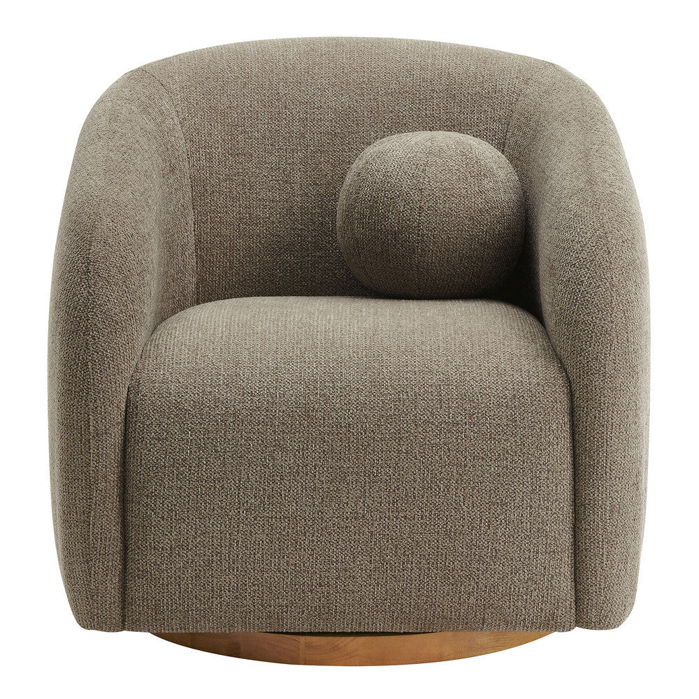 Holland Swivel Chenille Fabric Armchair by Modway - EEI-7218-TAU  6