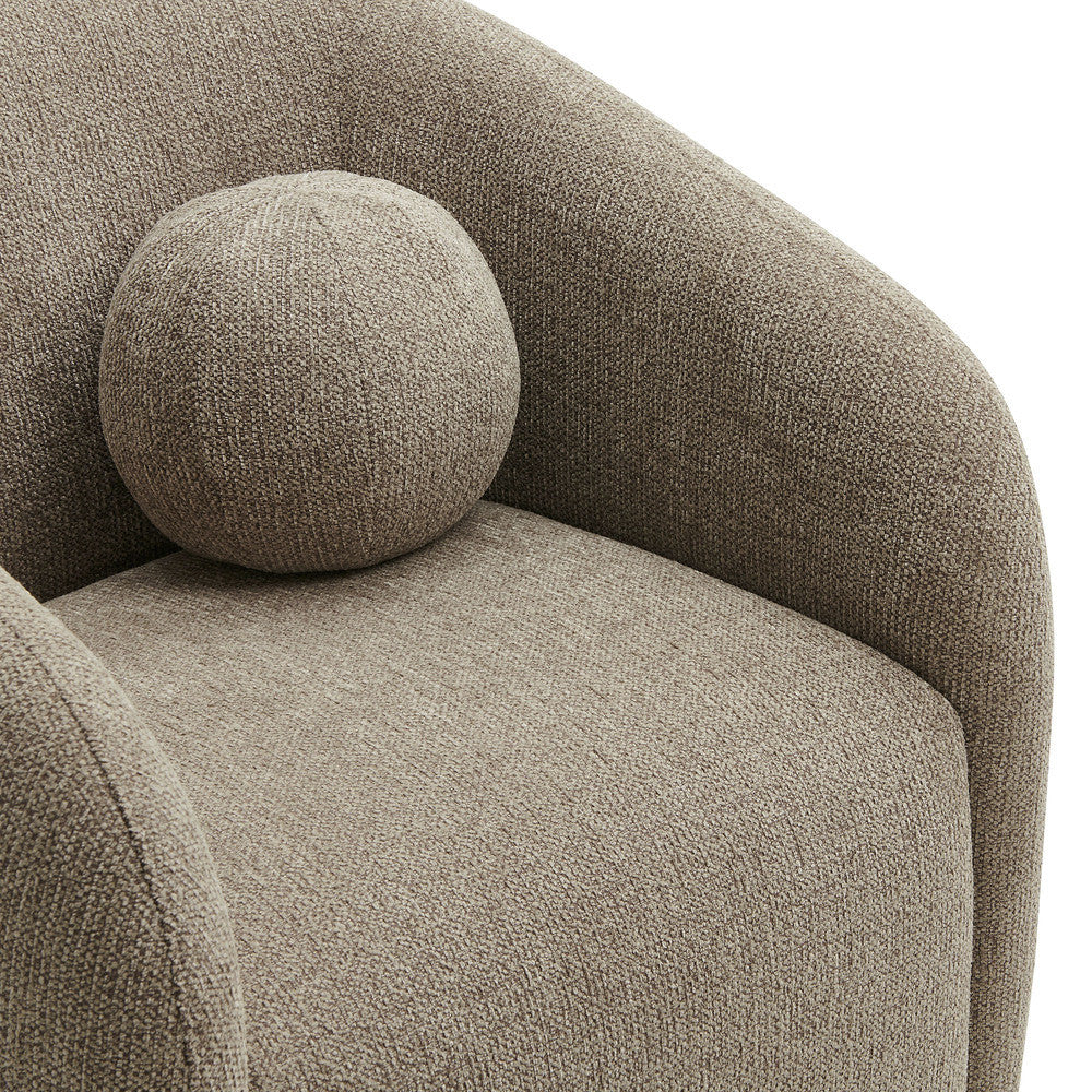Holland Swivel Chenille Fabric Armchair by Modway - EEI-7218-TAU  7