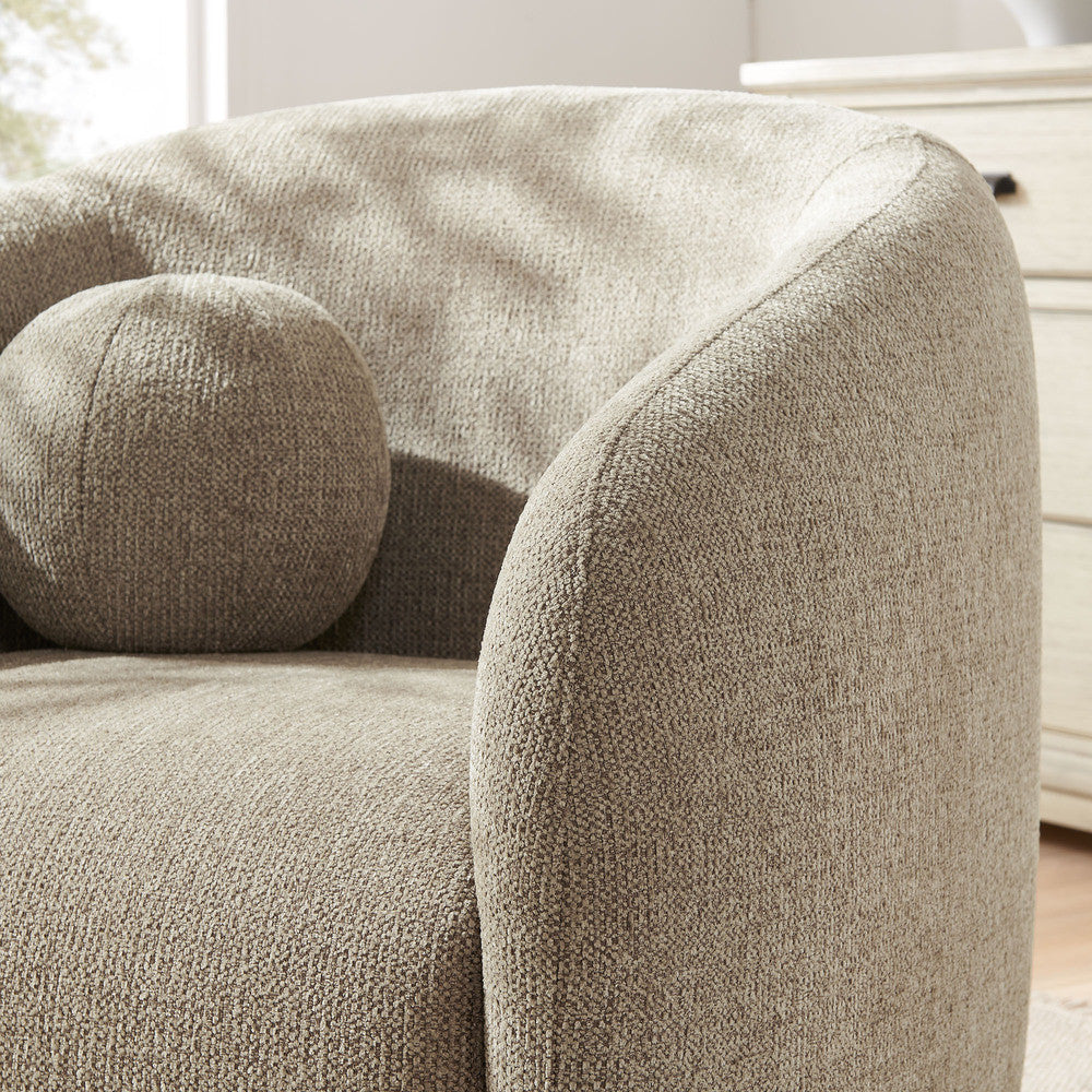 Holland Swivel Chenille Fabric Armchair by Modway - EEI-7218-TAU  9