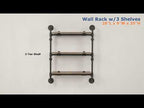 ACME AC00735 Brantley Wall Rack with 2 Shelves  5