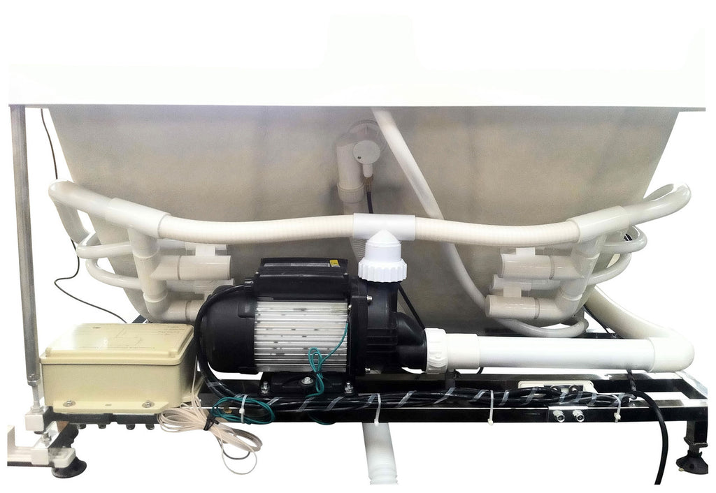 EAGO AM124ETL-L 6 ft Right Drain Corner Acrylic White Jetted Bathtub for Two