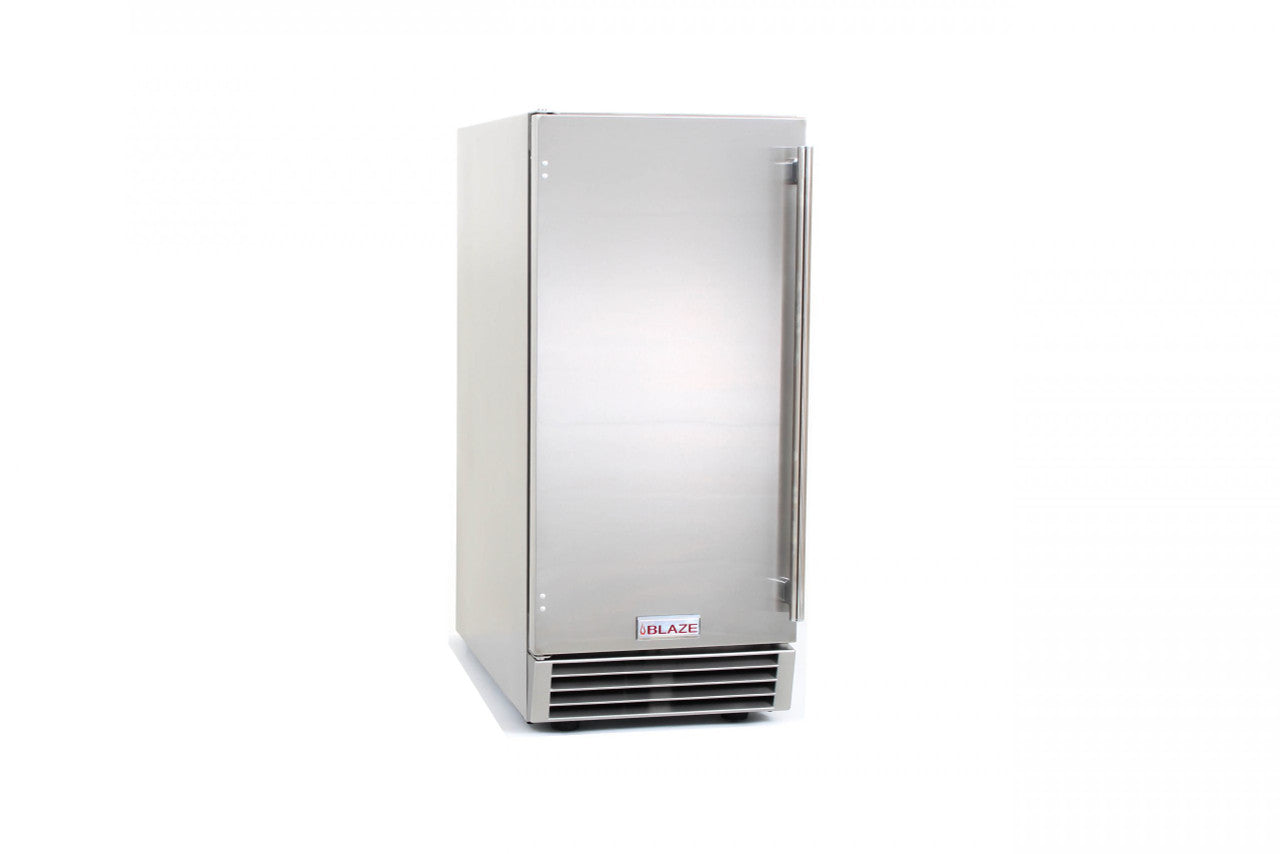 Blaze 50 LB. 15 Inch Outdoor Ice Maker with Gravity Drain - BLZ-ICEMKR-50GR
