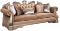 ACME 56930 Northville Sofa with 5 Pillows, Velvet & Antique Silver