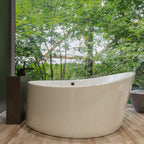 EAGO AM2130  66" Round Free Standing Acrylic Air Bubble Bathtub