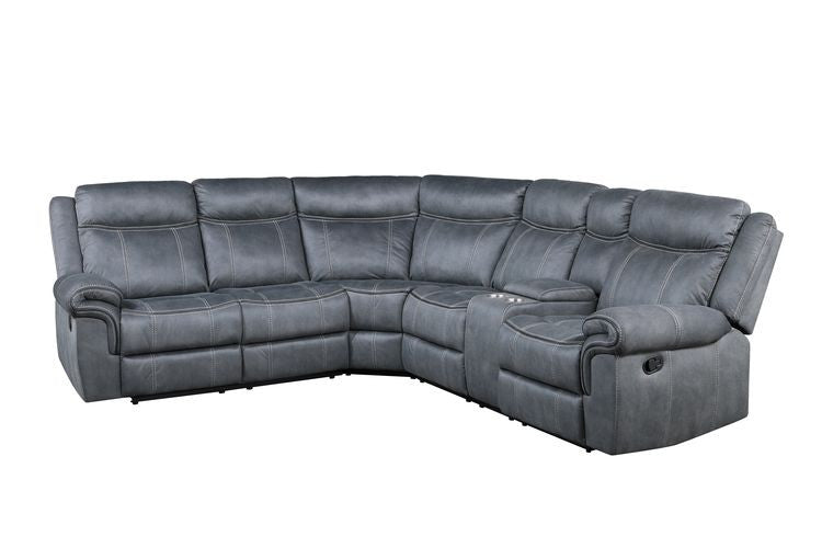 ACME LV00398 Dollum Gray Sectional Sofa  2