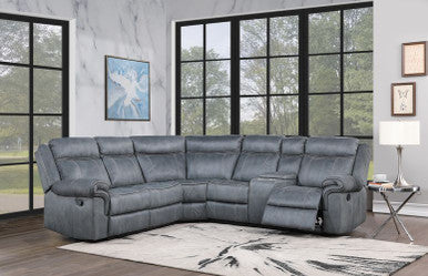 ACME LV00398 Dollum Gray Sectional Sofa