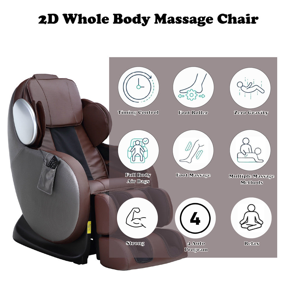 ACME Pacari Massage Chair In Chocolate Color - LV00569  13