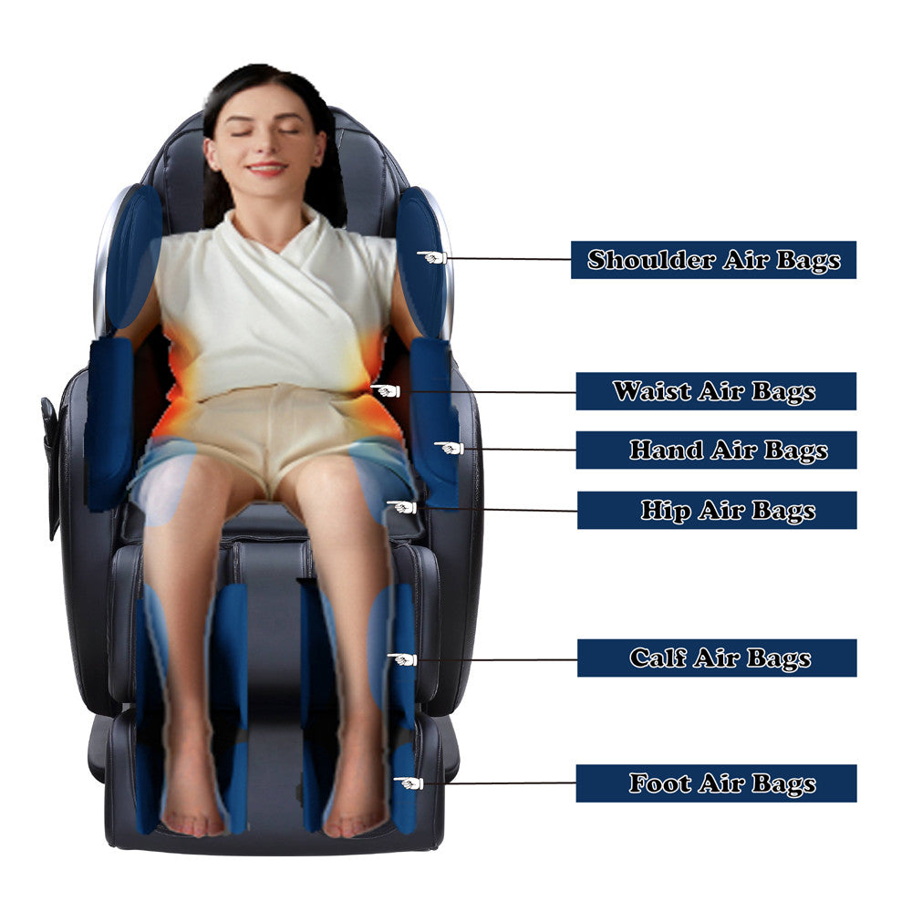 ACME Pacari Massage Chair In Black Color - LV00570  12