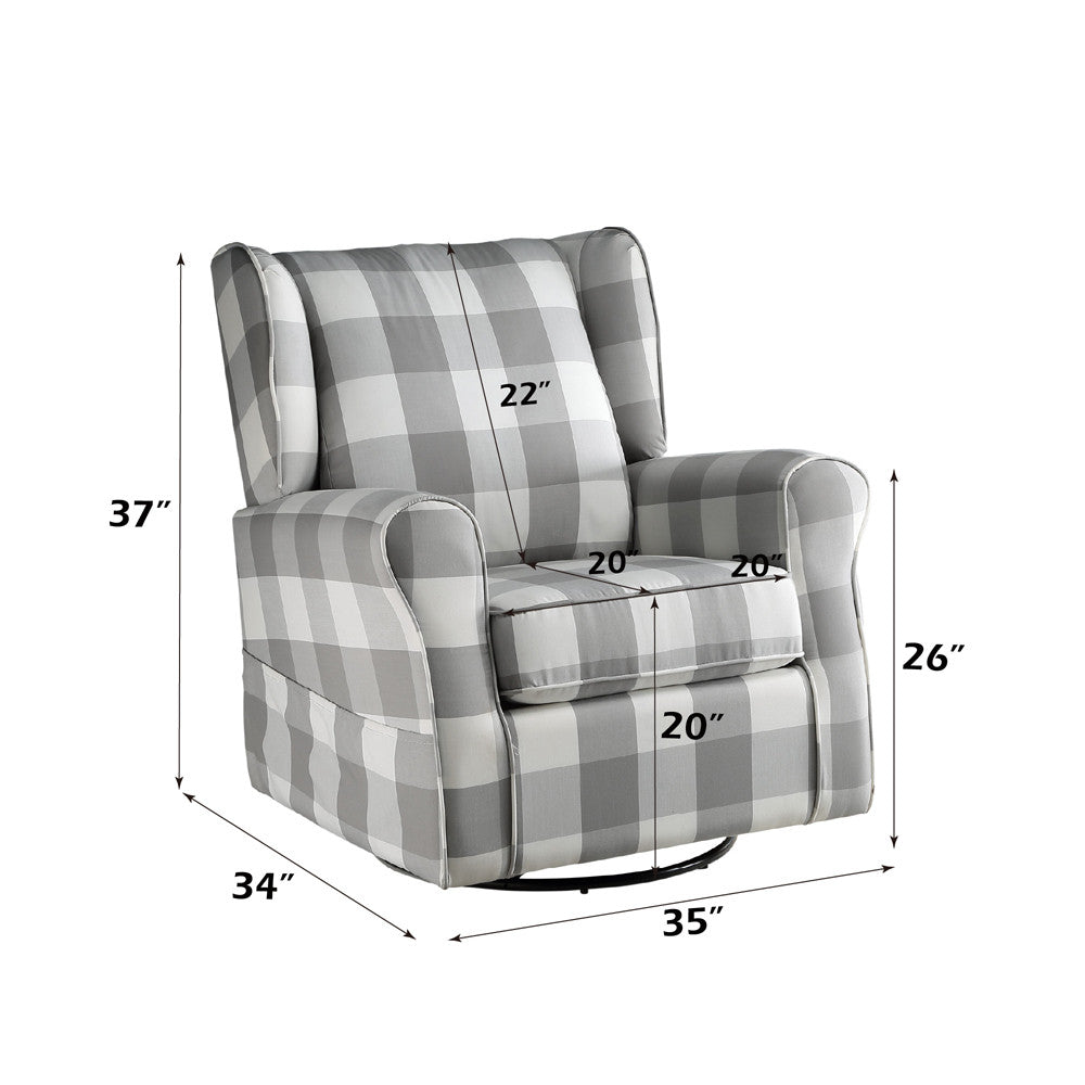 ACME LV00922 Patli Swivel Chair with Glider  6