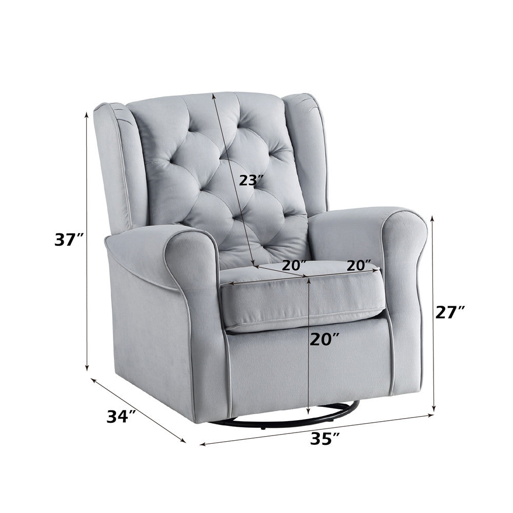 ACME LV00924 Zeger Swivel Chair with Glider  6