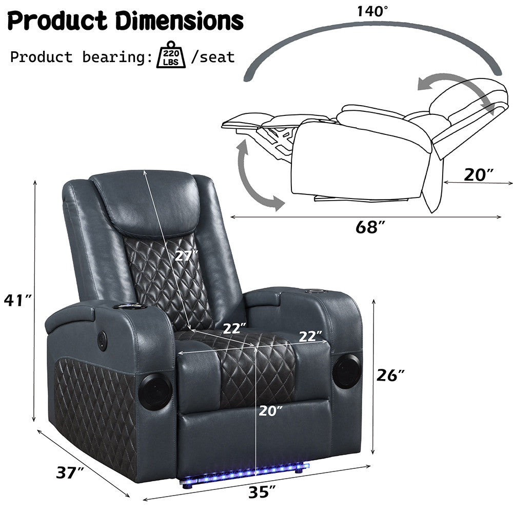 ACME Alair Recliner - LV02459  9