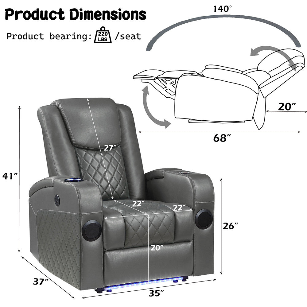 ACME Alair Recliner - LV02460  9