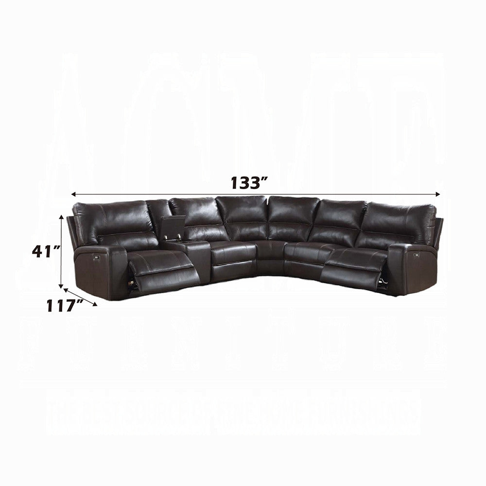 ACME Furniture Saul Power Motion Sectional Sofa LV5374