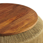 Maris Seagrass and Wood Coffee Table by Modway  4