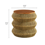 Maris Seagrass and Wood End Table by Modway  1