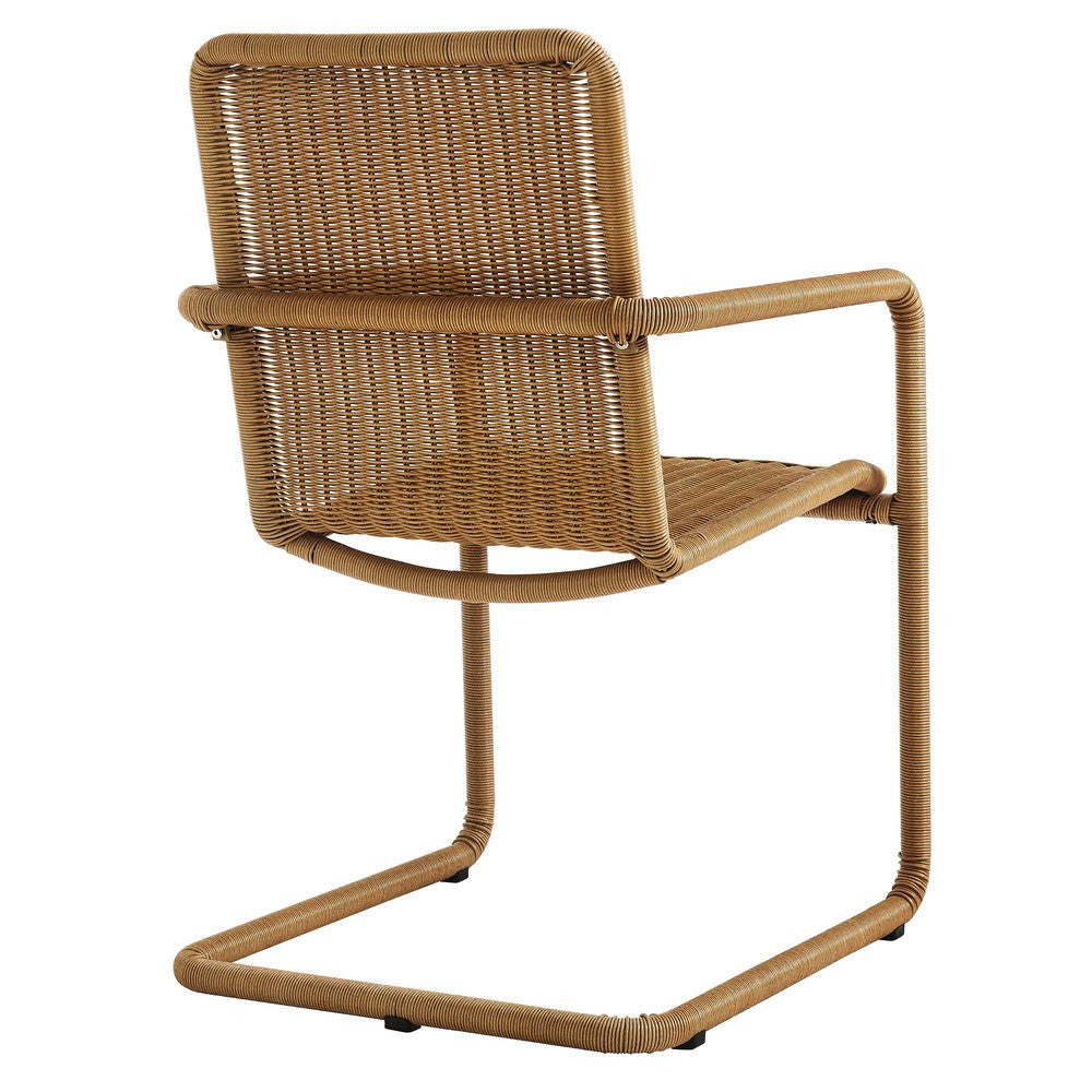 EEI-7014 Abacus Outdoor Patio Wicker Dining Chairs Set of 2 by Modway