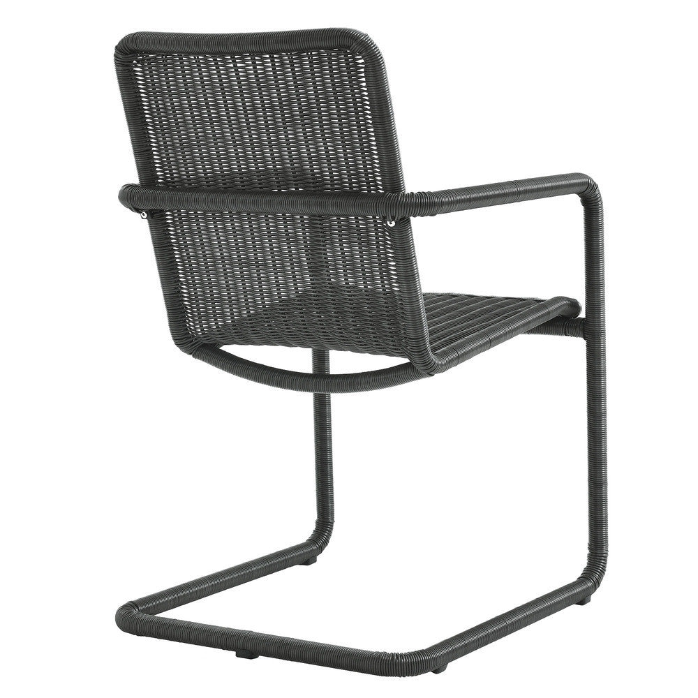 EEI-7014 Abacus Outdoor Patio Wicker Dining Chairs Set of 2 by Modway