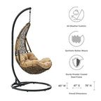 EEI-2276 Abate Wicker Rattan Outdoor Patio Swing Chair by Modway