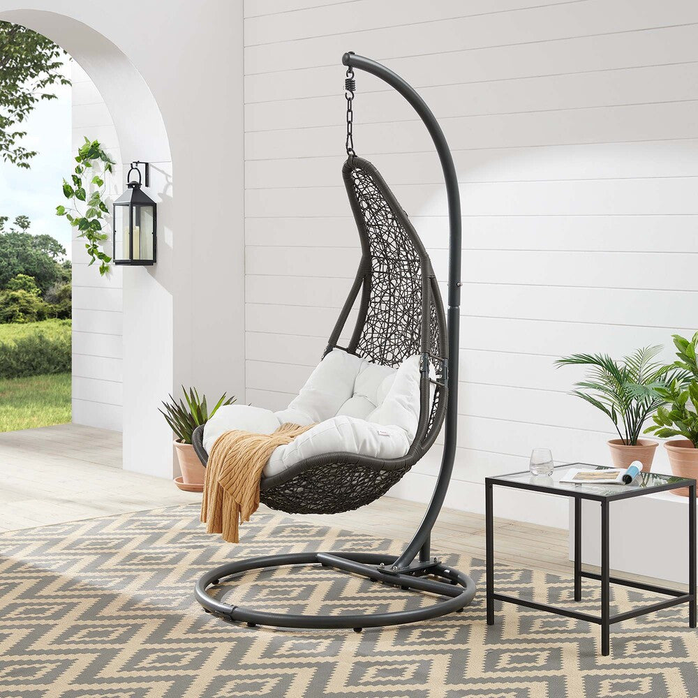 EEI-2276 Abate Wicker Rattan Outdoor Patio Swing Chair by Modway