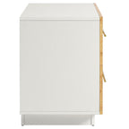 MOD-7159-WHI-BUR Abel 2-Drawer Burl Wood Nightstand by Modway