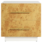 MOD-7159-WHI-BUR Abel 2-Drawer Burl Wood Nightstand by Modway