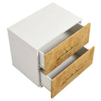 MOD-7159-WHI-BUR Abel 2-Drawer Burl Wood Nightstand by Modway