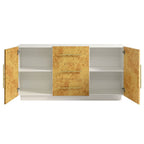 EEI-6848-WHI-BUR Abel 59 Inch Burl Wood Sideboard Buffet TV Stand by Modway