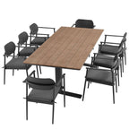 EEI-7151 Aeris 9-Piece Outdoor Patio Aluminum Dining Set by Modway