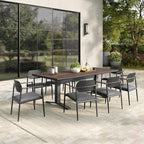 EEI-7151 Aeris 9-Piece Outdoor Patio Aluminum Dining Set by Modway