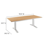 EEI-7151 Aeris 9-Piece Outdoor Patio Aluminum Dining Set by Modway