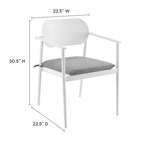 EEI-7151 Aeris 9-Piece Outdoor Patio Aluminum Dining Set by Modway