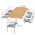 EEI-7151 Aeris 9-Piece Outdoor Patio Aluminum Dining Set by Modway