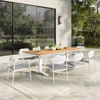 EEI-7151 Aeris 9-Piece Outdoor Patio Aluminum Dining Set by Modway