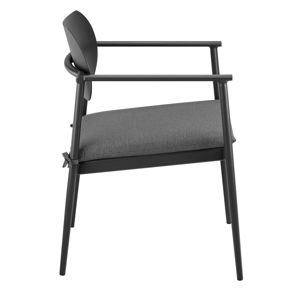 EEI-7148 Aeris Stackable Outdoor Patio Aluminum Dining Armchair Set of 2 by Modway