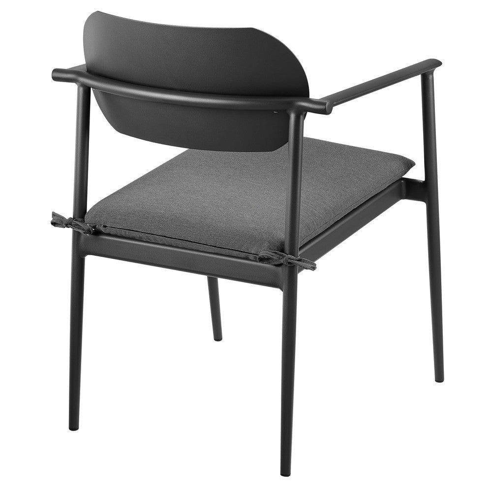 EEI-7148 Aeris Stackable Outdoor Patio Aluminum Dining Armchair Set of 2 by Modway