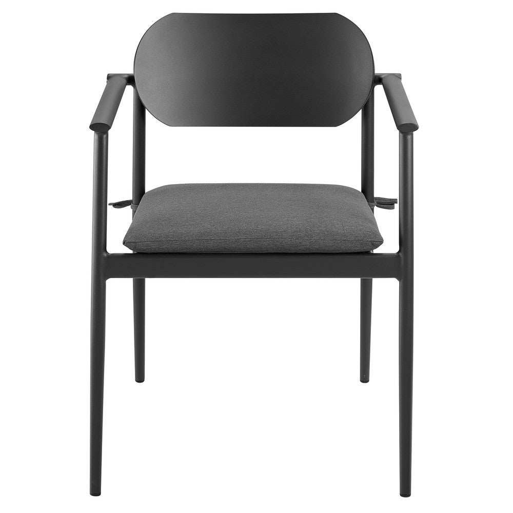 EEI-7148 Aeris Stackable Outdoor Patio Aluminum Dining Armchair Set of 2 by Modway